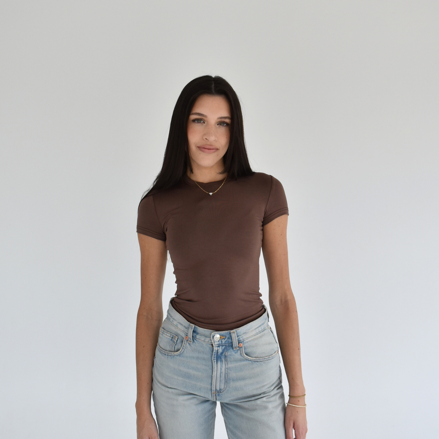Chocolate Gia Baby Tee