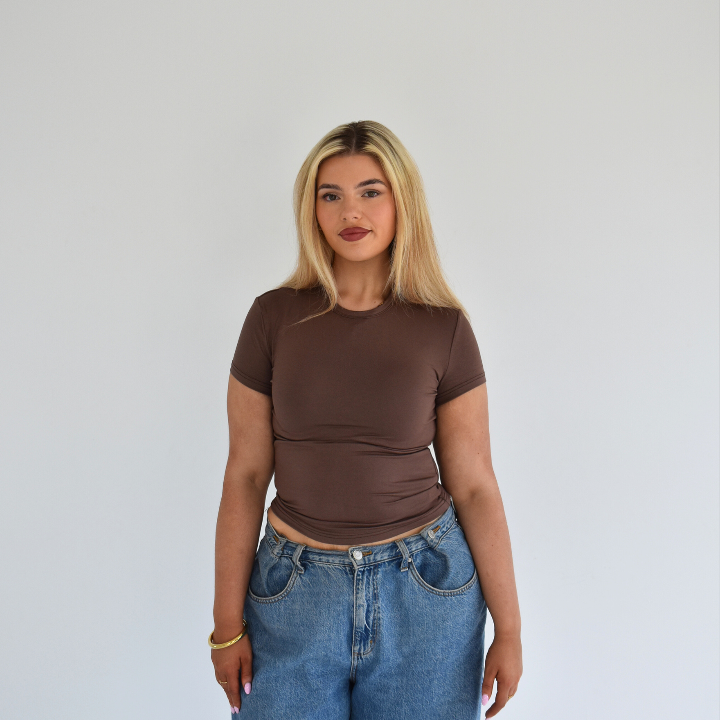 Chocolate Gia Baby Tee