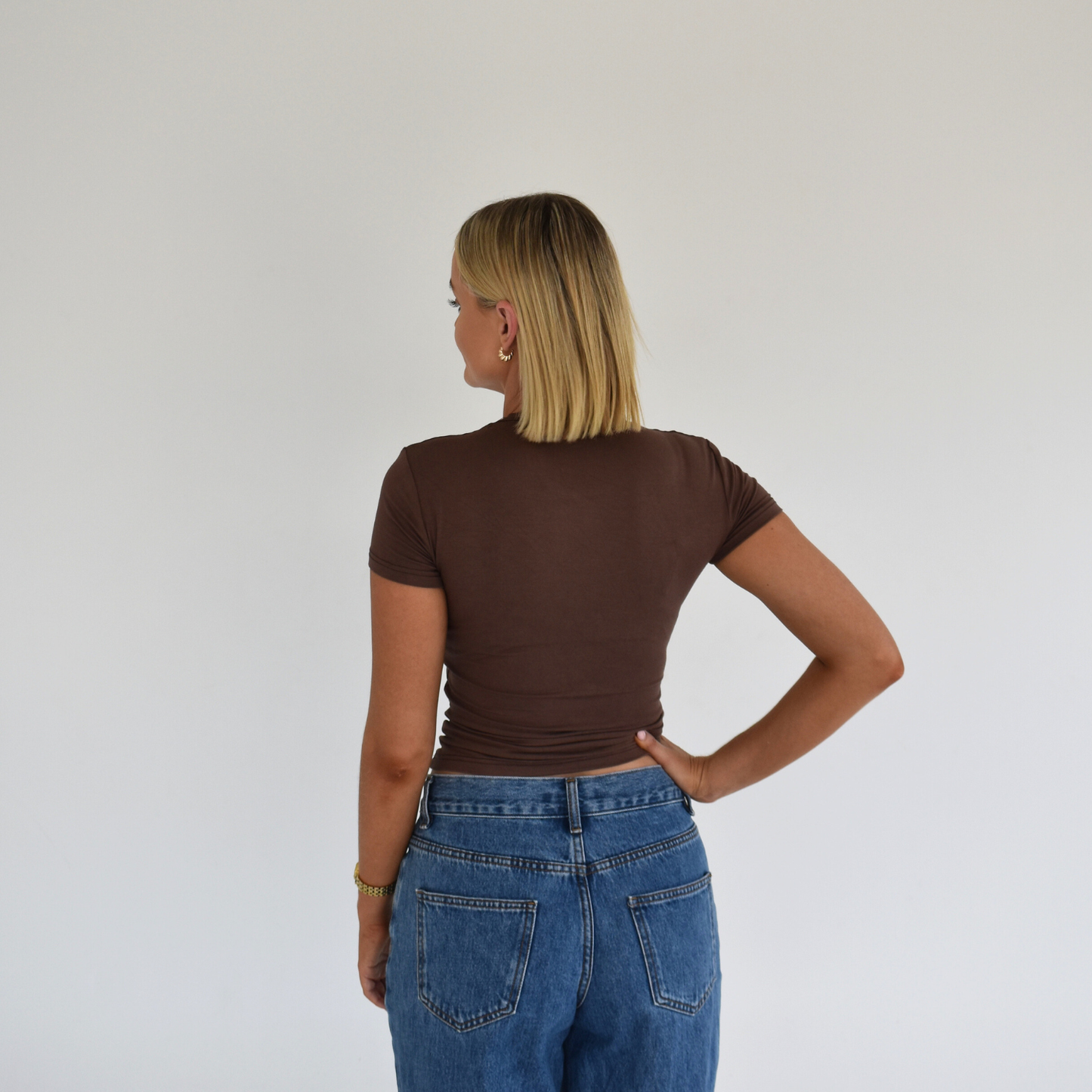 Chocolate Gia Baby Tee